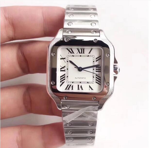 

High quality watch man classic automatic watches designer 316 stainless steel bracelet New arrivals wristwatch gift white Face 088, Man size silver 40mm