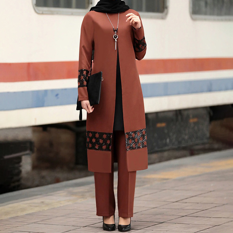 

Muslim Women's Clothing In The Middle East New Suits Southeast Asian Clothing(The Logistics Price Pls Contact Us), White