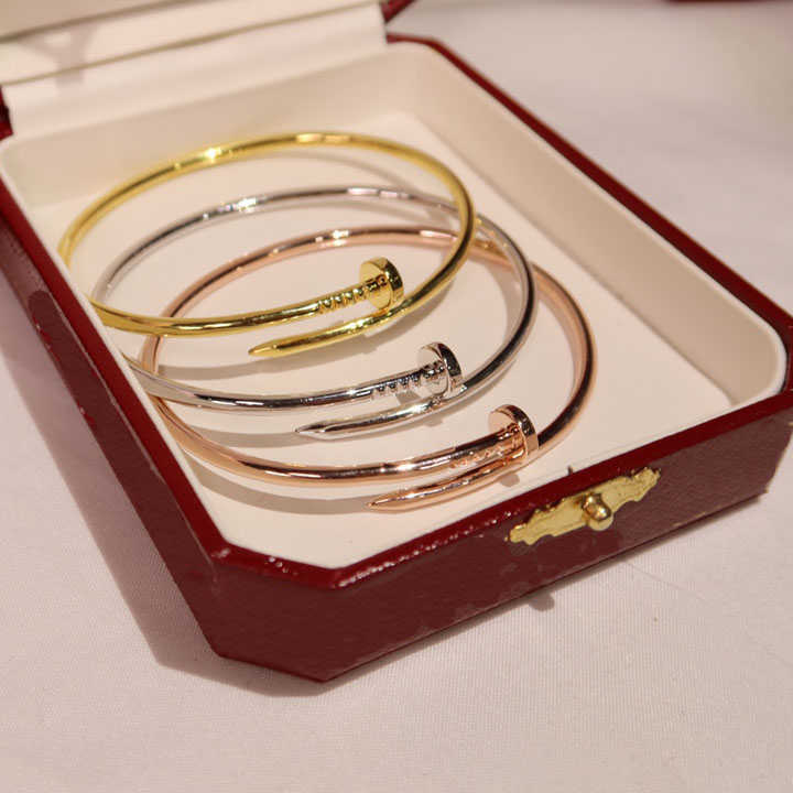 

Designer Bracelet Unisex Bangles Personality JUSTE un Slap & Snap Nail Bracelets Jewelry Dance party Superior Quality