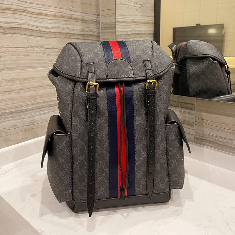 

6 colors top quality Large capacity backpack mens luxury bookbag tiger leopard head schoolbag leather bumbag day pack travel bag sport backpacks N5wc#