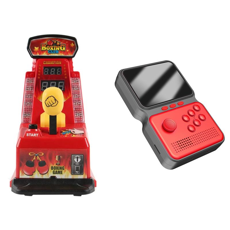 

Portable Game Players Puzzle Fighting Stretch Machine Toy Finger Boxing Integrator With Retro Classic 16-Bit Mini Handheld Console