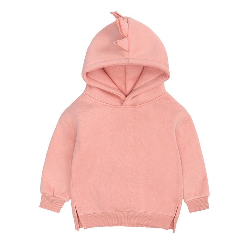 

Baby Girls Hoodies Kids Boys Autumn Fleece Sweater with Dinosaur Spring Baby Boys Clothes Solid Infant Children's Clothing, Dinosaur pink