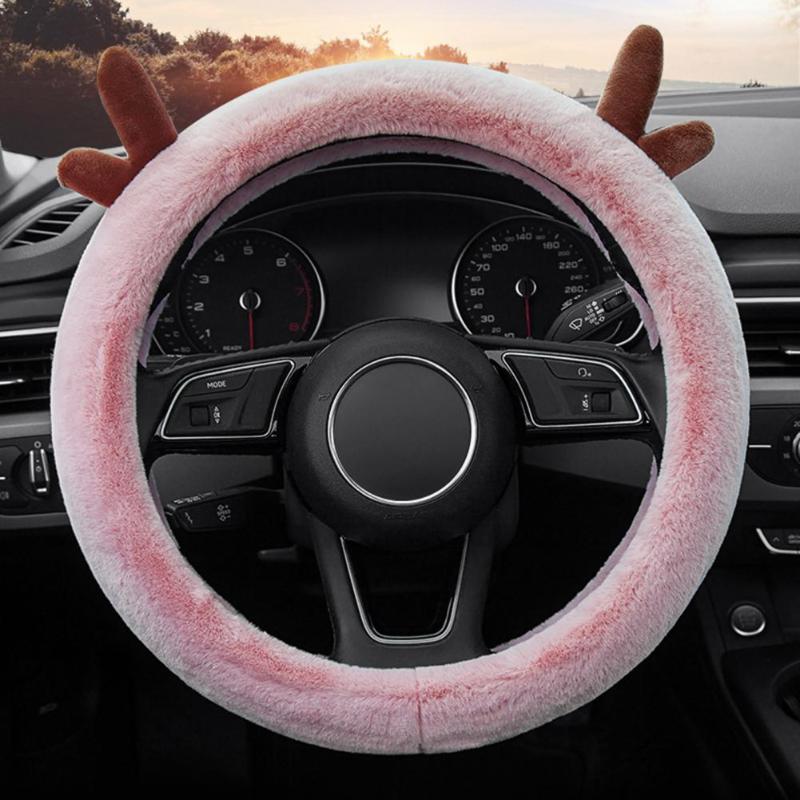 

Steering Wheel Covers Great Cover Furry Convenient To Use Protective Delicate Vehicle