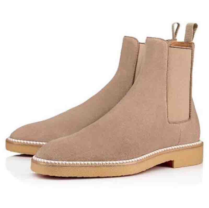 

Winter Men Boots Red Bottom Boot Mens Ankle Boot Crepe Black Suede Leather Flats Sneakers,Luxe Men High Top Flats Brand Designer