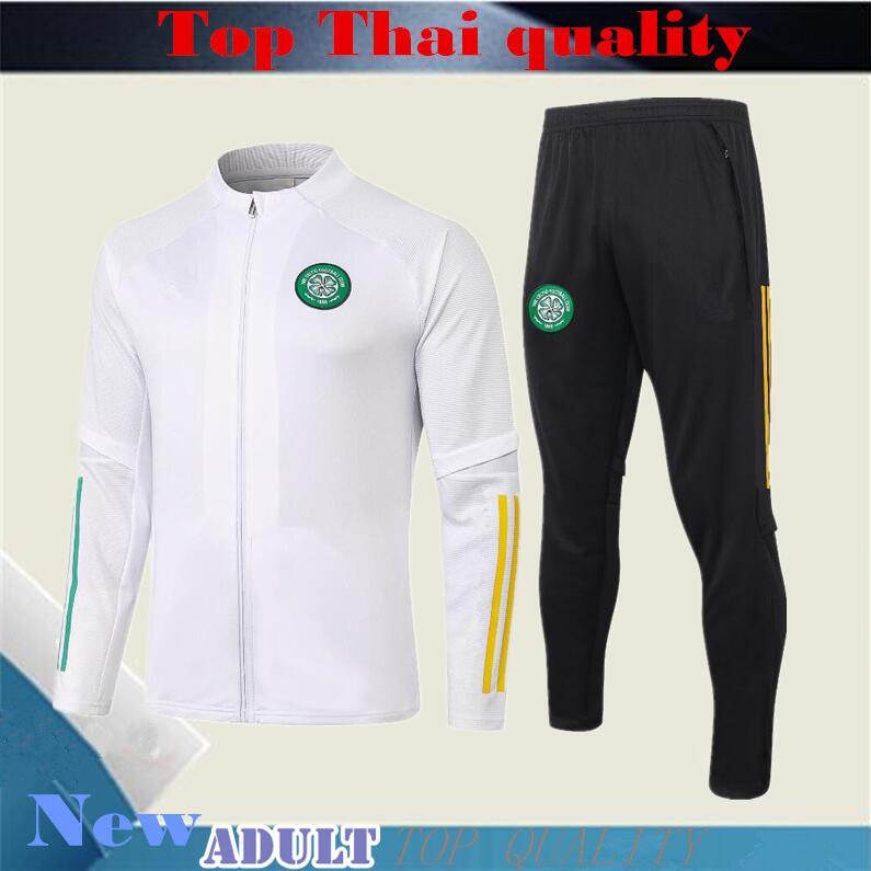 

New 2021 Celtic Soccer jacket Tracksuit 20/21 football training suit section men's sports running clothing, Jacket kit