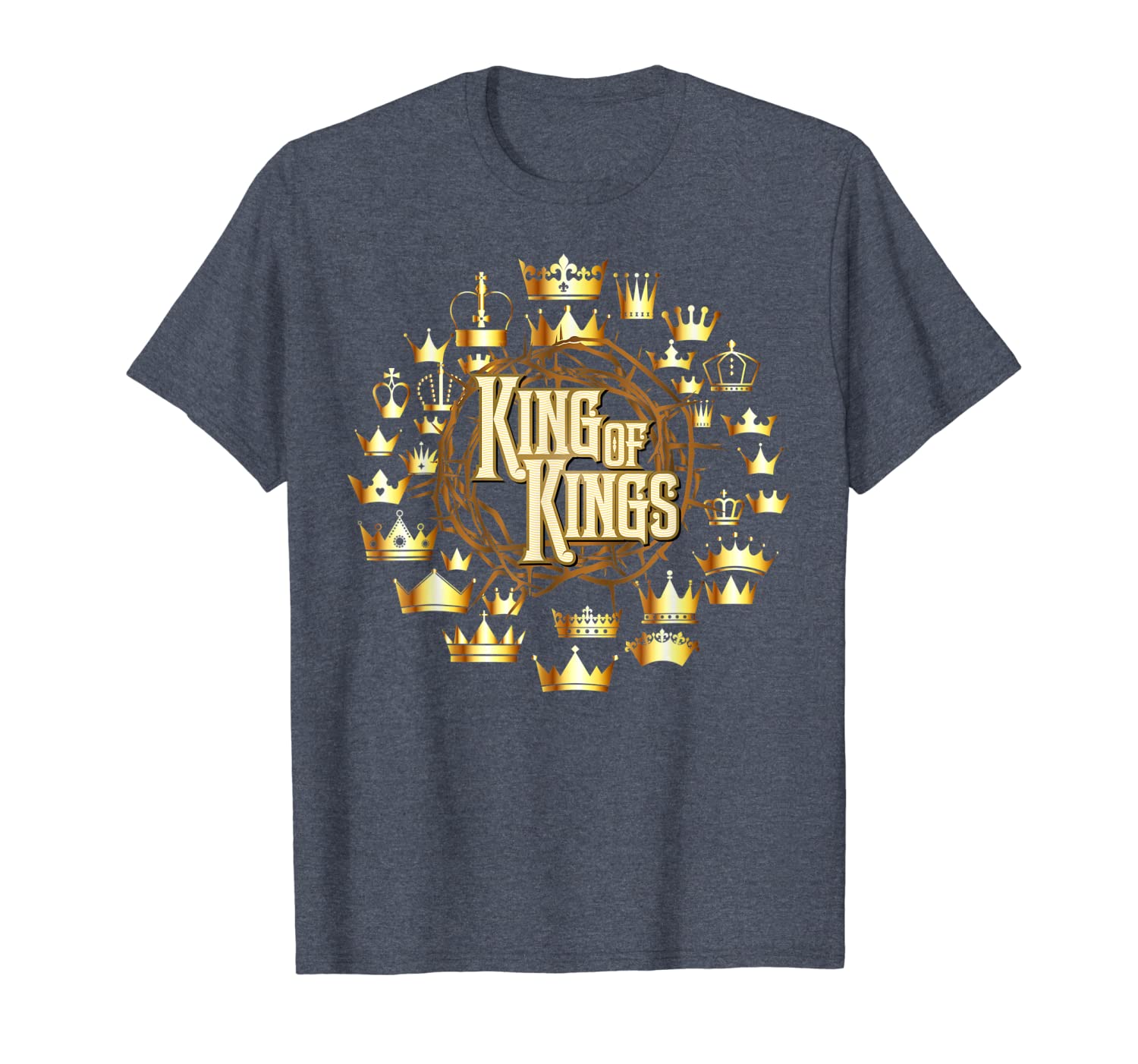

jesus is the king of kings shirt easter crucifix crowns t-shirt, White;black