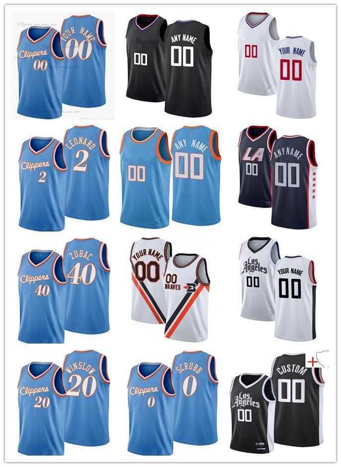 

75th Custom Men Women Youth 2 Jay 0 Scrubb Justise 20 Winslow Ivica 40 ZUBAC Basketball Jerseys, Color4