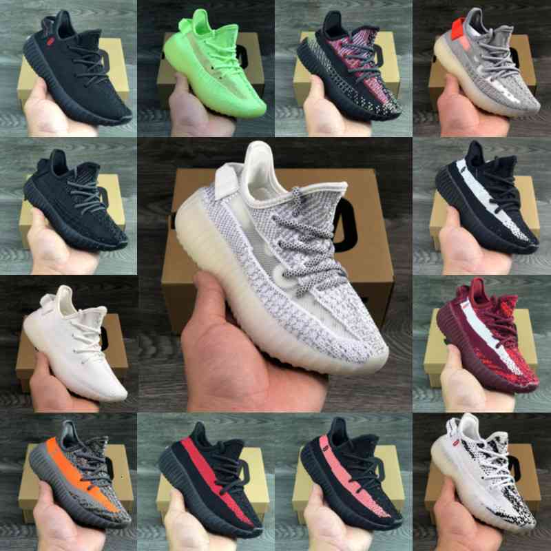 

Kids Bred Zebra Cinder Shoe Infants Kanye Wests Toddlers Yecheil Static Synth Black Cloud White Desert Sage Glow Green Clay Sneakers, As pics