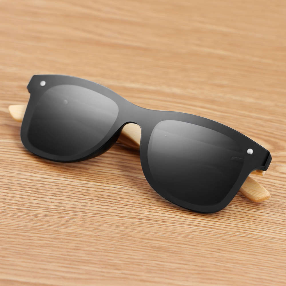 

Highend accessories Custom Polarized Wood Sunglass Personalized Men Women Sun Pattern Engraved Wooden Glass Groomsmen Gift Dropshipping, Black
