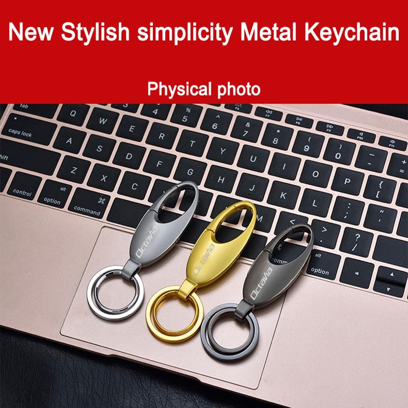 

Keychains Black,silver,high Quality And Customizable Keyring Keychain For Skoda Octavia A7 2021 Car Accessories