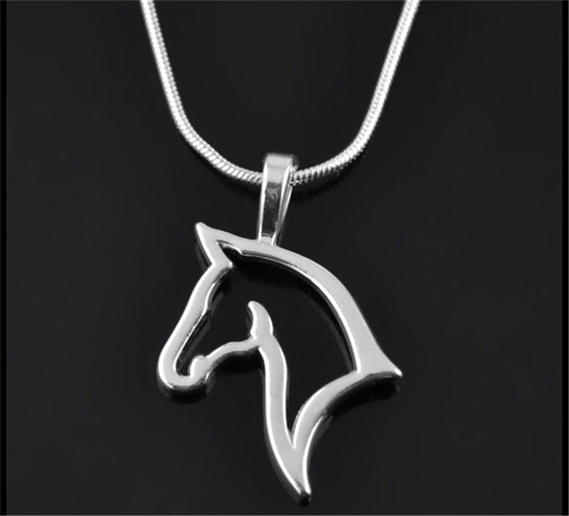 

Fashion Cute Animal Horse Pendant Necklace For Women Dainty Silver Color Chain Jewelry Accessories Wholesale C3