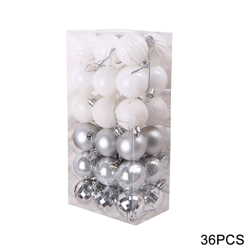 

Party Decoration 36pcs/box Display Outdoor Tree Hanging Gift Home Decor Festival Indoor Lightweight Supplies Wedding Christmas Ball Crafts