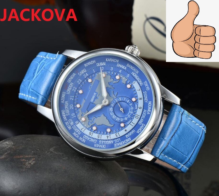 

Super business switzerland highend mens watches luxury fashion calendar men black brown leather japan quartz movement country name skeleton wristwatch, As pic