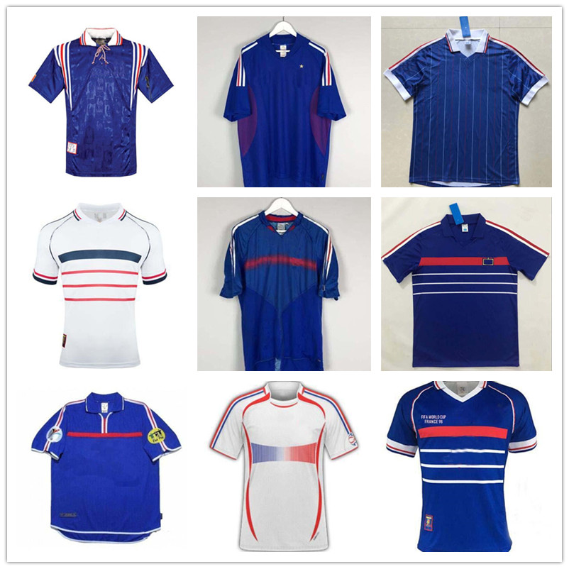 

10 ZIDANE 1998 FRANCE RETRO VINTAGE ZIDANE HENRY MAILLOT DE FOOT Thailand Quality soccer jerseys uniforms Football Jerseys shirt Men shirt, Yellow