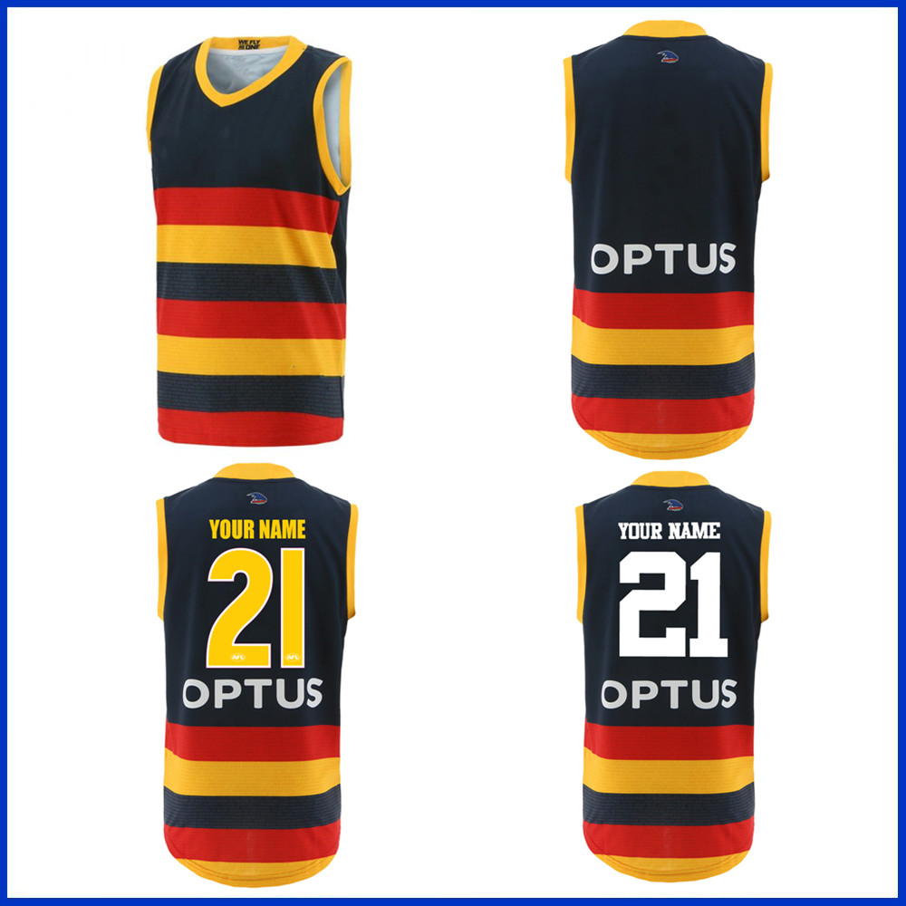 

2021 ADELAIDE CROWS HOME GUERNSEY RUGBY JERSEY 2022 Adelaide Crows Rugby TRAINING SHORTS JERSEY size S--3XL, Black