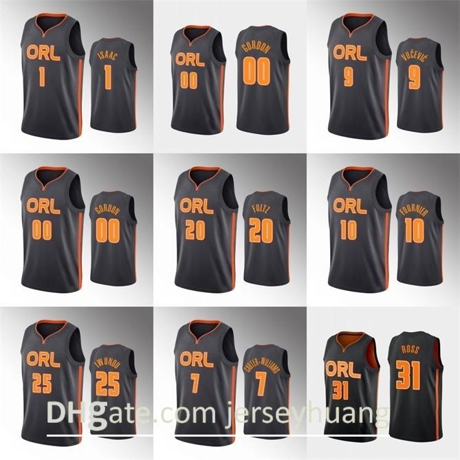 

Orlando\rMagic\rMen Wes Iwundu Aaron Gordon Jonathan Isaac Michael Carter-Williams Nikola Vucevic\rNBA Black Custom Jersey, Color3