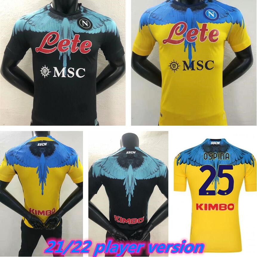 

2021 napoli soccer jersey Naples football shirt special-edition 2022 KOULIBALY camiseta de fútbol INSIGNE Maradona OSIMHEN MERTENS player version men kit, Yellow