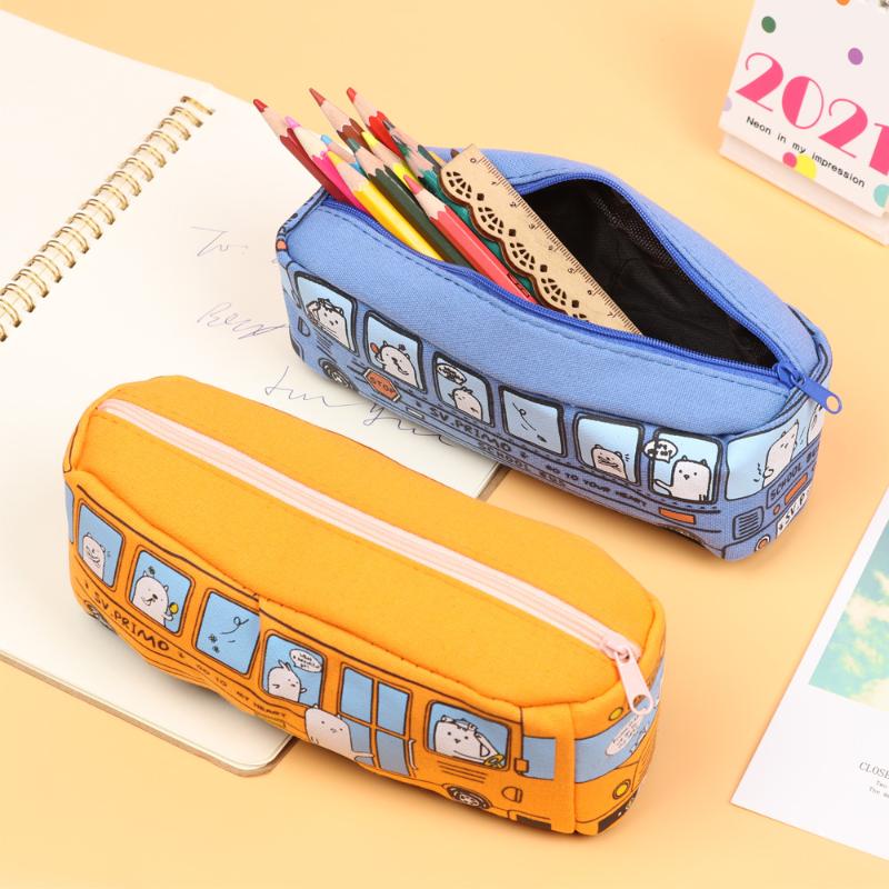 

1Pc Colors Pencil Case Kawaii Large Capacity Pencilcase School Pen Supplies Bag Box Pencils Pouch Stationery Bags