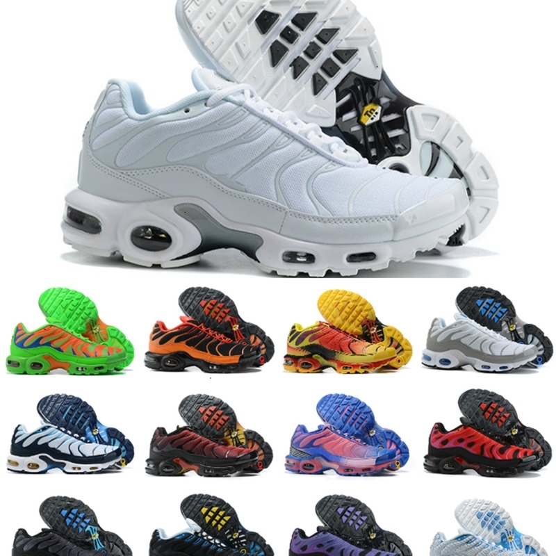 

new Designer Sneakers Tn Running Shoes Tn Trainer High Quality Air Plus Chaussures Requin Triple White BlAck Metallic Grey Zapatillas, Tn-044