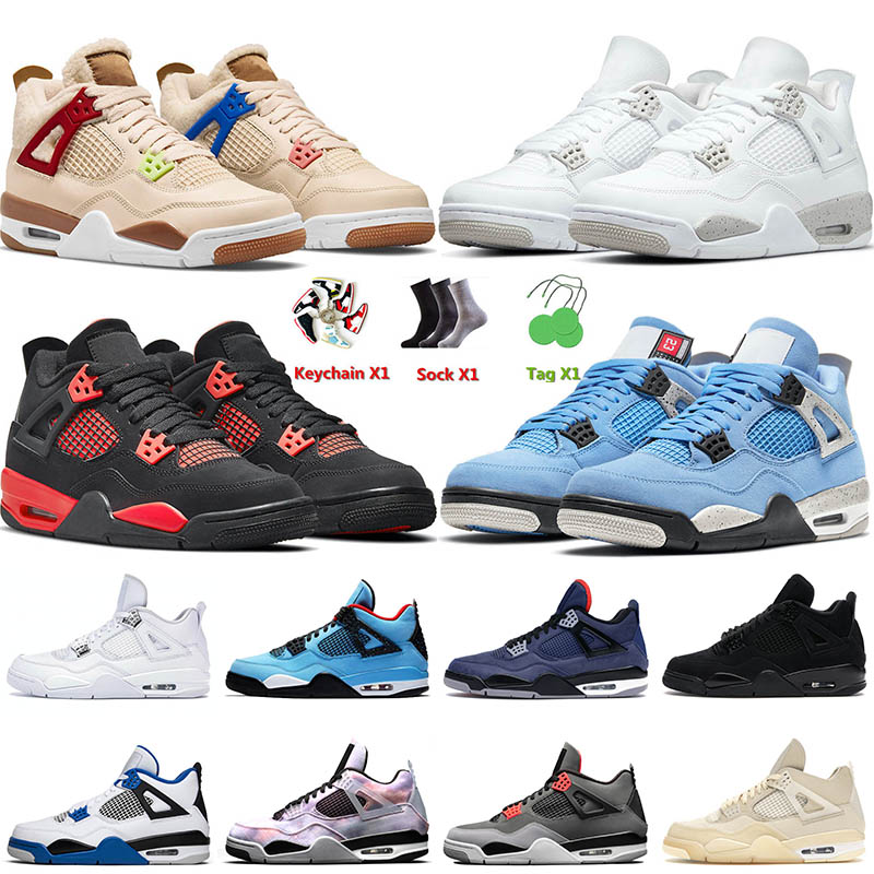

Top Jumpman OG 4 4s IV Mens Basketball Shoes White Oreo Red Thunder University Blue Off Men Women Black Cat Zen Master Outdoor Fashion Trainers Sneakers 36-47, C8 military black 40-47
