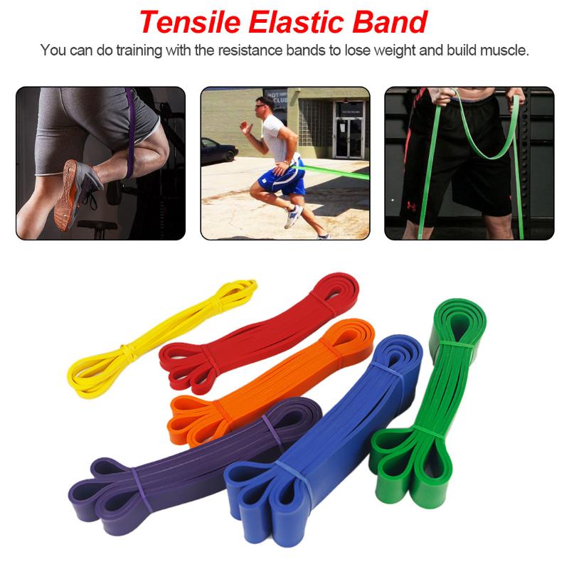 

Exerciseband Sports Elastic Fitness Rubber Bands For Yoga Pilates Gym Ballet Dance Training Workout Unisex 5 Color Resistance