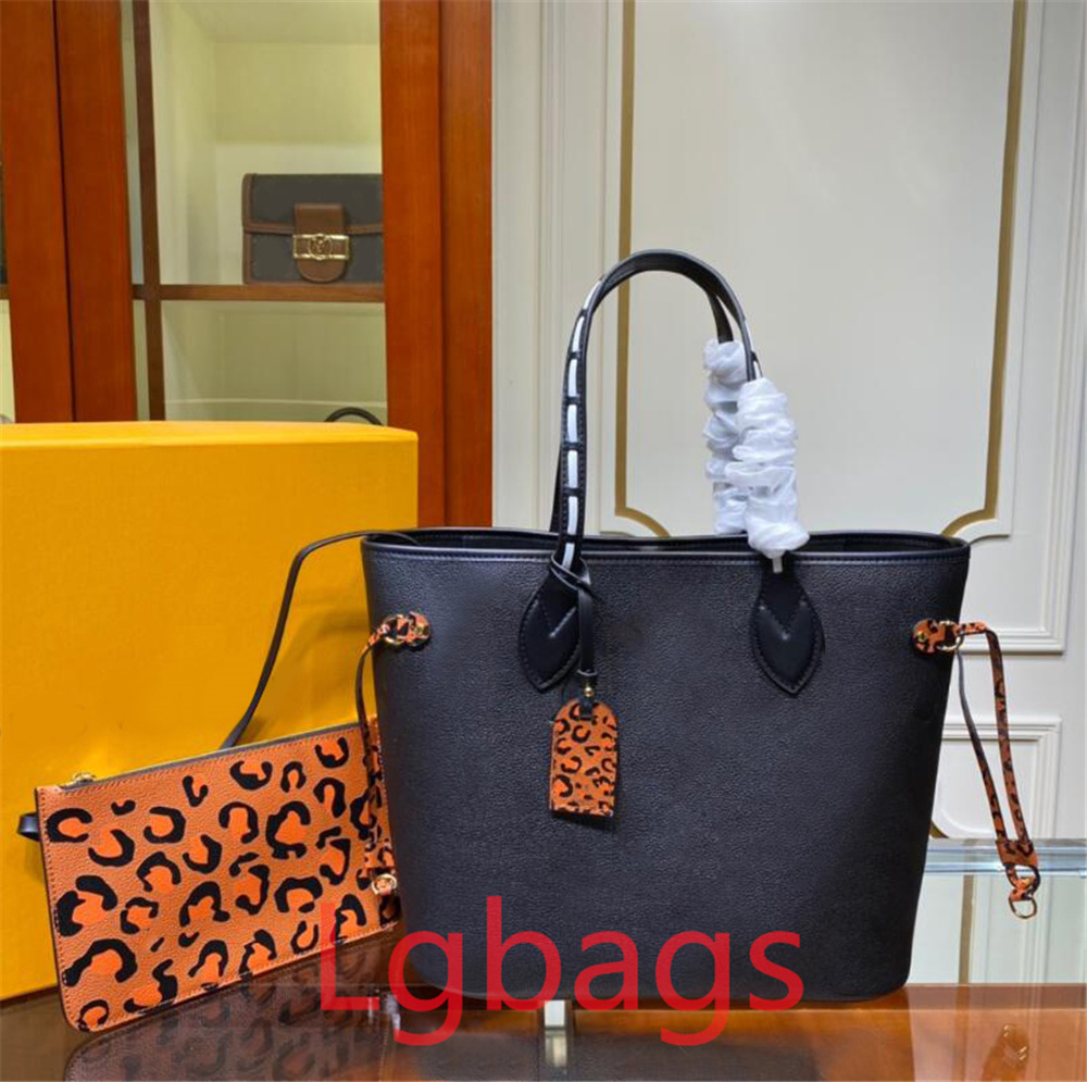 

High Quality Woman Bag Luxury Designer Leopard M45686 Handbag Tote Leather Fashion Ladies Shoulder Handbags Shopping Bags, Shipping packaging bag