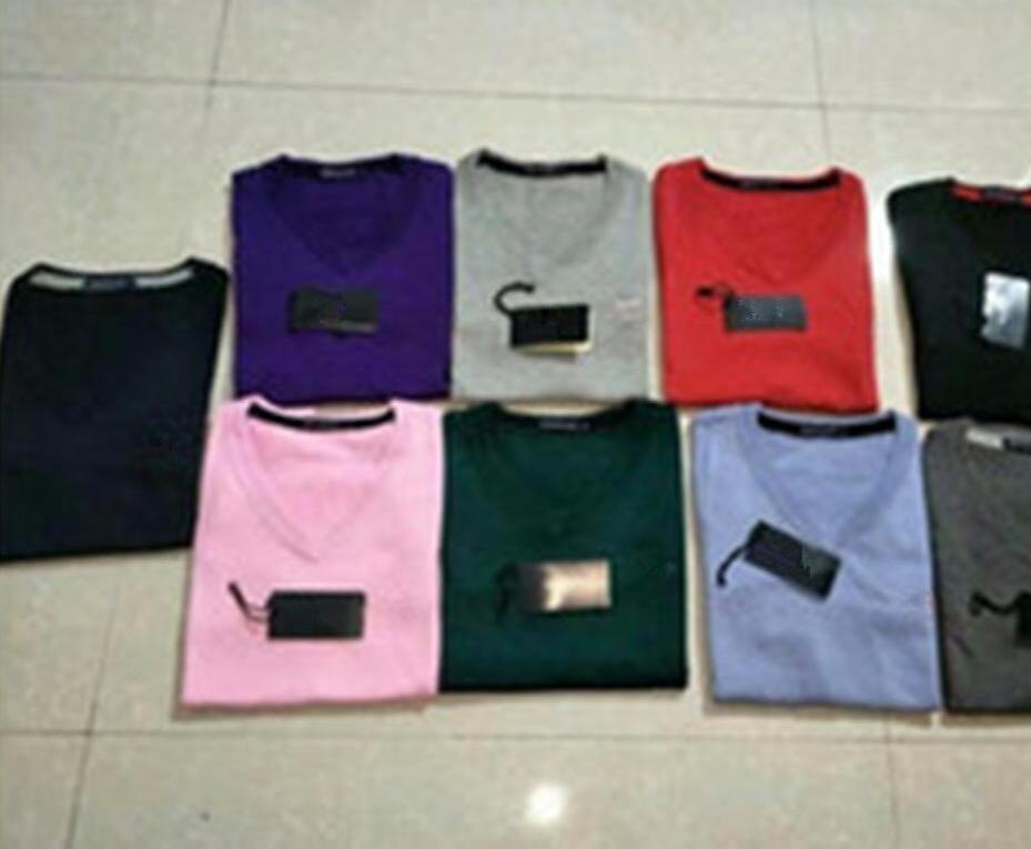 

2021 Men Wool Sweater Autumn Winter V-neck Kintwear Pullover Mens Sweaters High Quality, Black