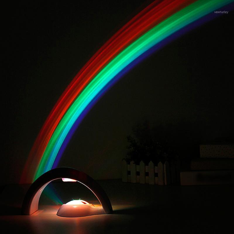 

Party Decoration LED Night Light Colorful Rainbow Romantic Projector Lamp Baby Portable Home Decor