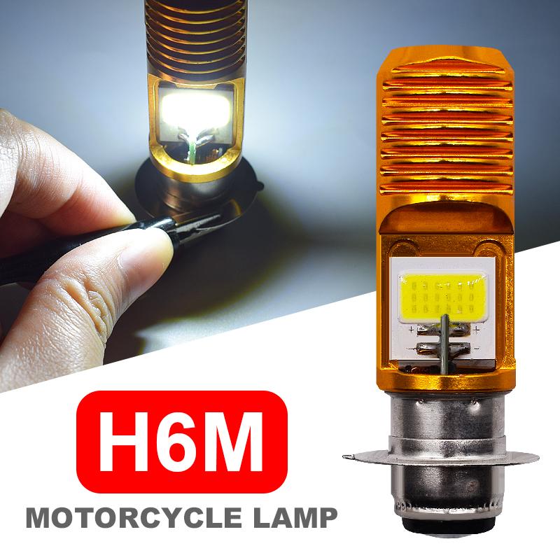 

Car Headlights 1Pcs H6M P15D-25-1 Led Motorcycle Headlight PX15D Hi/Lo Beam Moto Motorbike Fog Light Super Bright 12W 1400LM 12v
