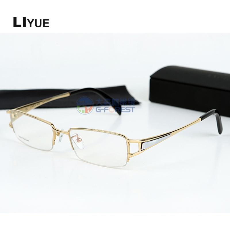 

Fashion Titanium Glasses Frame For Men Men's Eyeglasses Frames Optical Myopia Prescription Eye Half Eyewear Spectacles Sunglasses