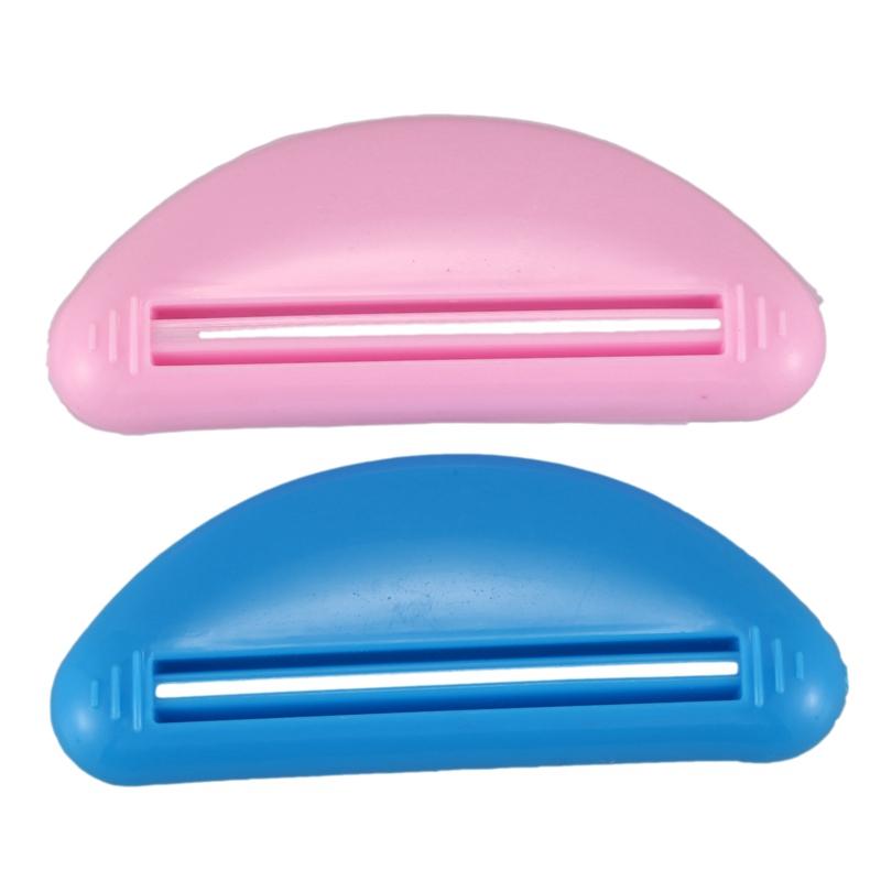 

Pcs Blue Pink Plastic Toothpaste Creams Cosmetics Gels Squeezer Tool Bath Accessory Set
