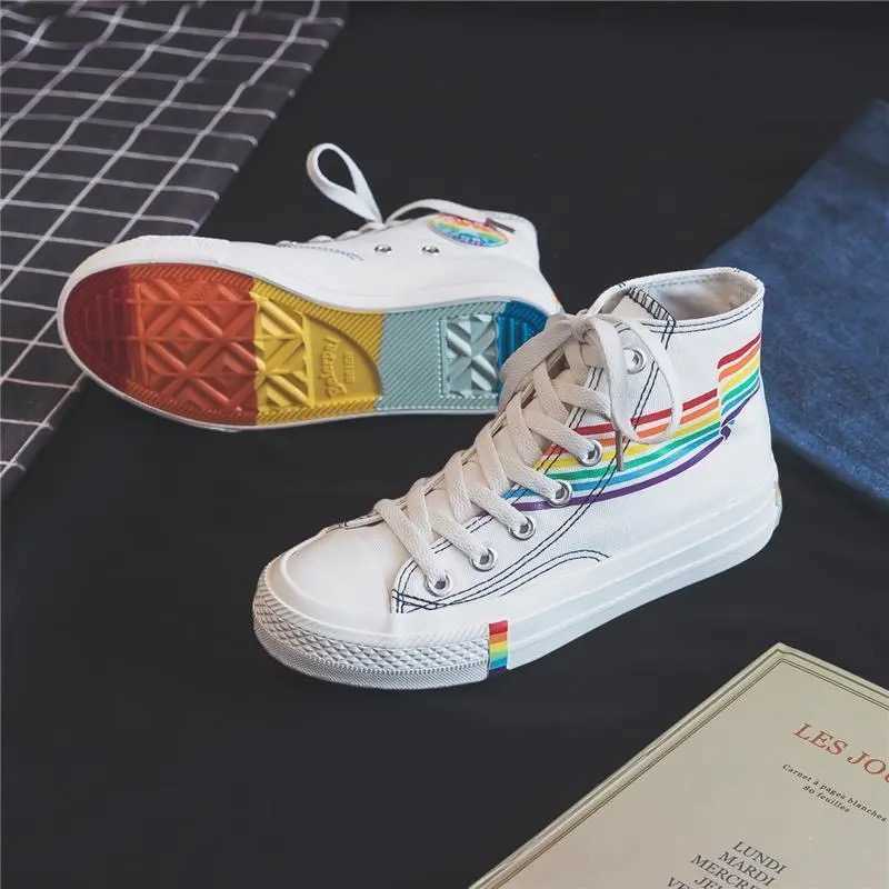

Women Canvas Shoes Men Fashion Summer Casual Sneakers High Top Women Shoes Students Vulcanize Shoes Flats 2021 Spring Summer