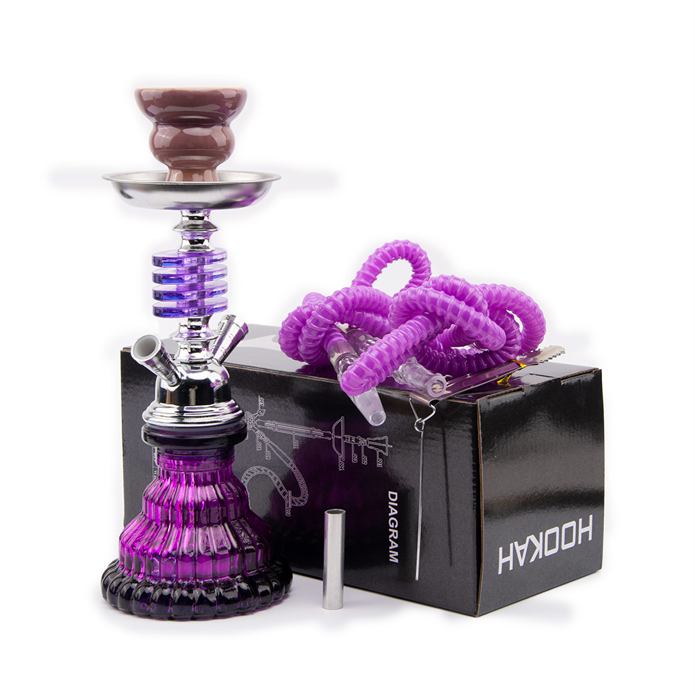 

Hookah Arabian Small Single Pipe Double Acrylic Set Accessories 4-layer