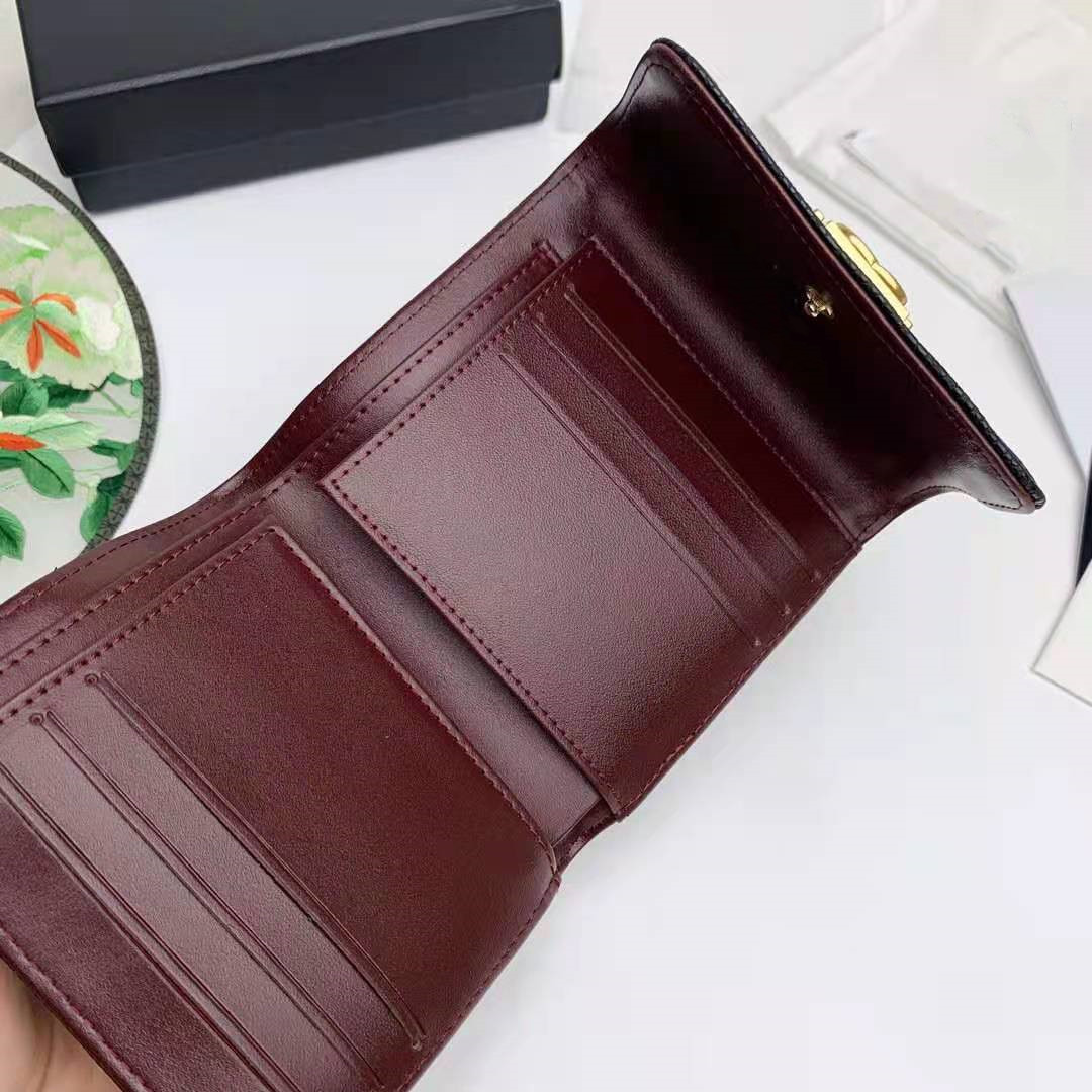 

Designers Handbags Purses Womens Caviar Wallet Card Holders Genuine Leather Luxury Cluth Bag lady Coin Purse Famous Pockets, Red;black