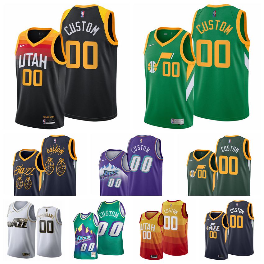 

Utah Jazz Basketball Jerseys 45 Donovan Mitchell 10 Mike Conley 27 Rudy Gobert Udoka Azubuike #00 Custom Stitched Mens 2021-22 City Edition, Black;red