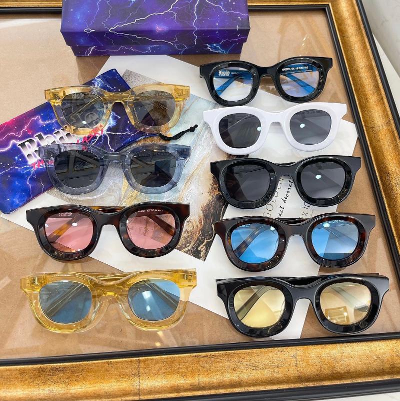 

Sunglasses 2021 Fashion Square Women Designer Luxury Men/Women Rhude Sun Glasses Classic Vintage UV400 Outdoor, White;black