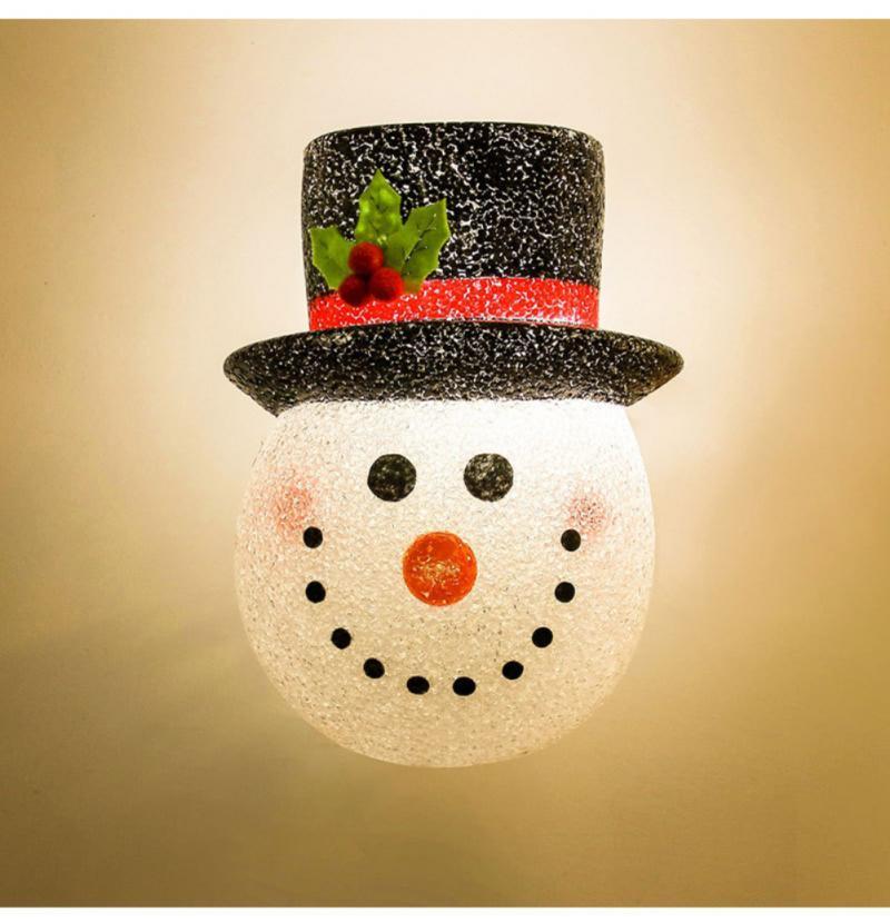

Lamp Covers & Shades Christmas Snowman Porch Light Cover Year 2021 Decorations Wall Lampshade Fits Standard Outdoor Decor