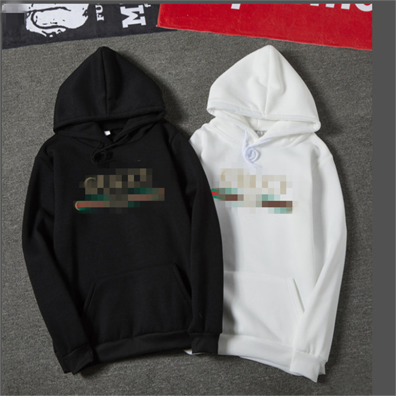 

Men's Hoodie High Street Style Casual Long Sleeve Fashion Solid Sweatshirt Asia Size M-3XL, Black