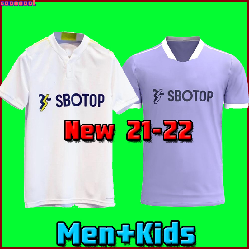 

Leeds soccer jerseys United 21 22 T ROBERTS HARRISON HERNANDEZ COSTA BAMFORD ALIOSKI CLARKE 2021 2022 football shirt uniforms Men + Kids kit, Men home
