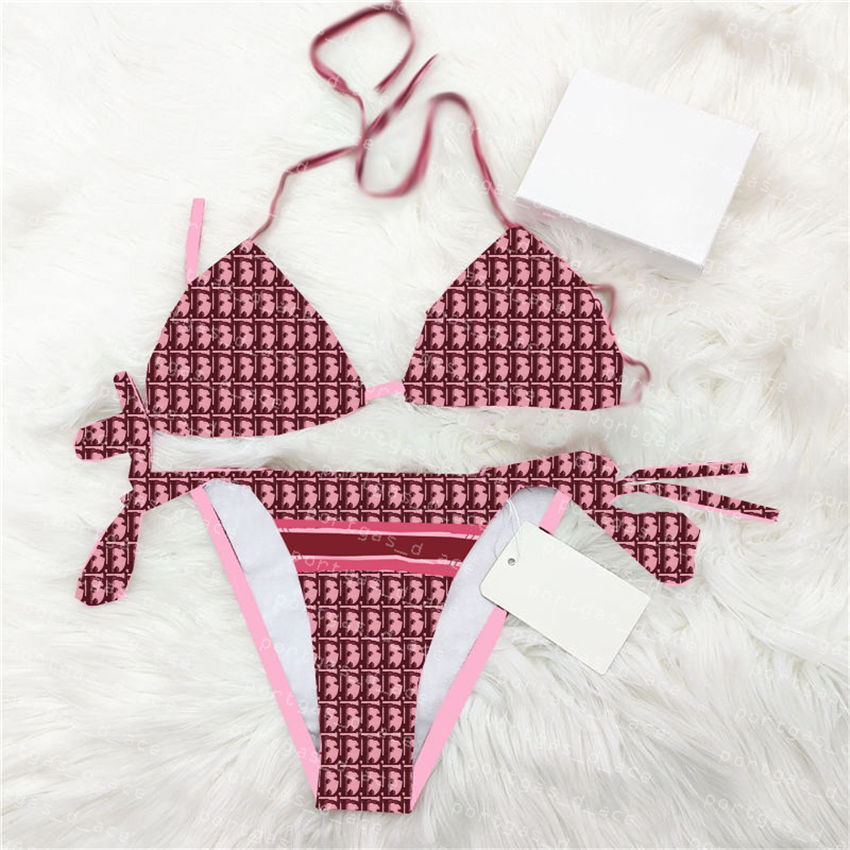 

Vintage Printed Bikinis Swimwear For Women Sexy SpasHG Pool Beach Bra Briefs Womens Split Bathing Suit