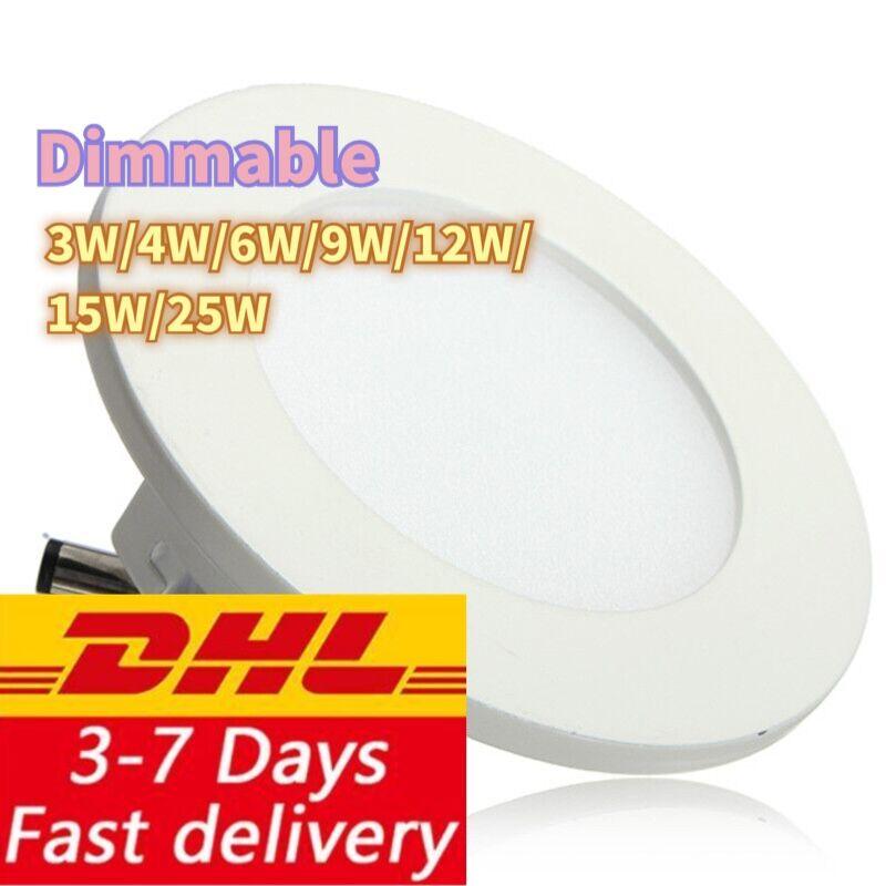 

Ultra Thin Recessed 3W/4W/6W/9W/12W/15W/25W Dimmable Led Downlight AC85-265V Low Price High Quality Panel Lamp Bulb Lights