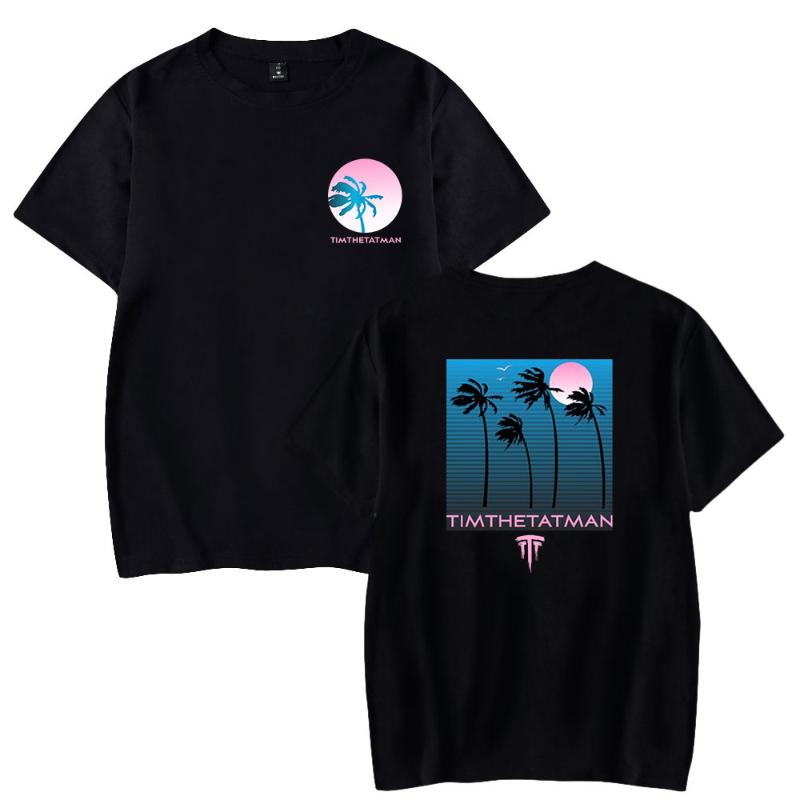 

Men's T-Shirts 2021 TimTheTatman Print Spring Summer Holiday Street Men/Women Casual Kawaii GHIP HOP Style Streetwear T-shirt Tops, Black