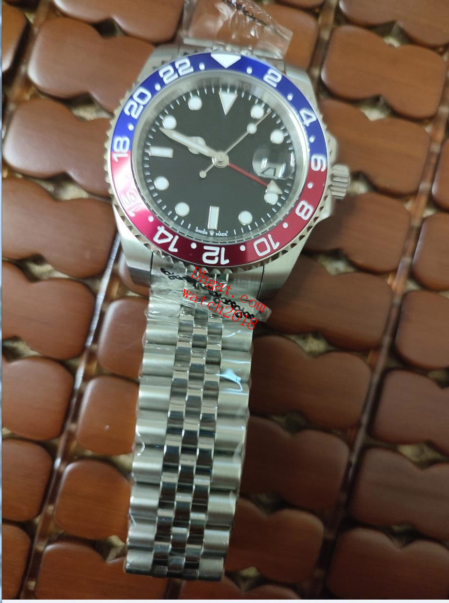 

Luxury Mens Watch 126710 40mm Ceramic Bezel Black Dial Sapphire Glass Magnifier Calendar Silver Jubilee Steel Bracelet Classic Watches With Box Paper