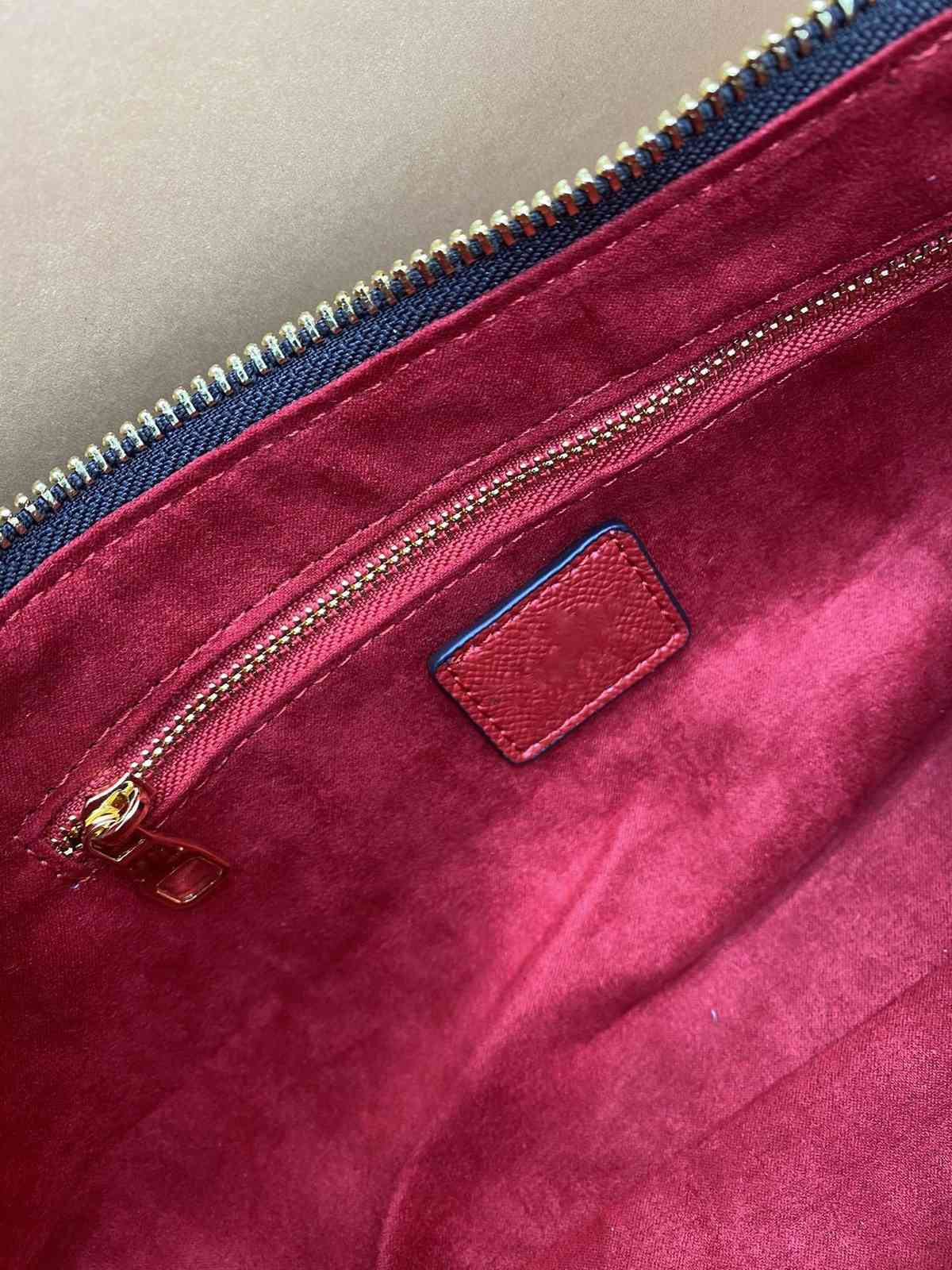 NEW Womans Handbags Multi Pochette Accessories Bag Khaki Receipt Perfect Condition Size: 32*12*9 V-117