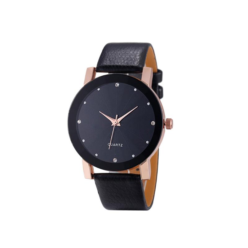 

Wristwatches Smooth Strap Watch Pointed Glass Point Diamond Scale Quartz, Gold