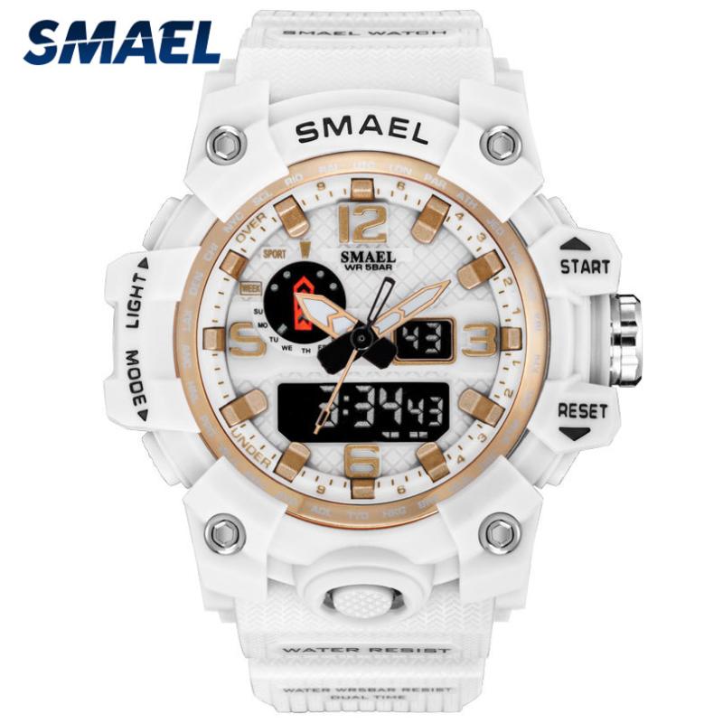 

Waterproof Ladies Student Multifunctional Fashion Women Sport Watches LED Digital Quartz White Watch Girl Clock Female Wristwatches, Slivery;brown