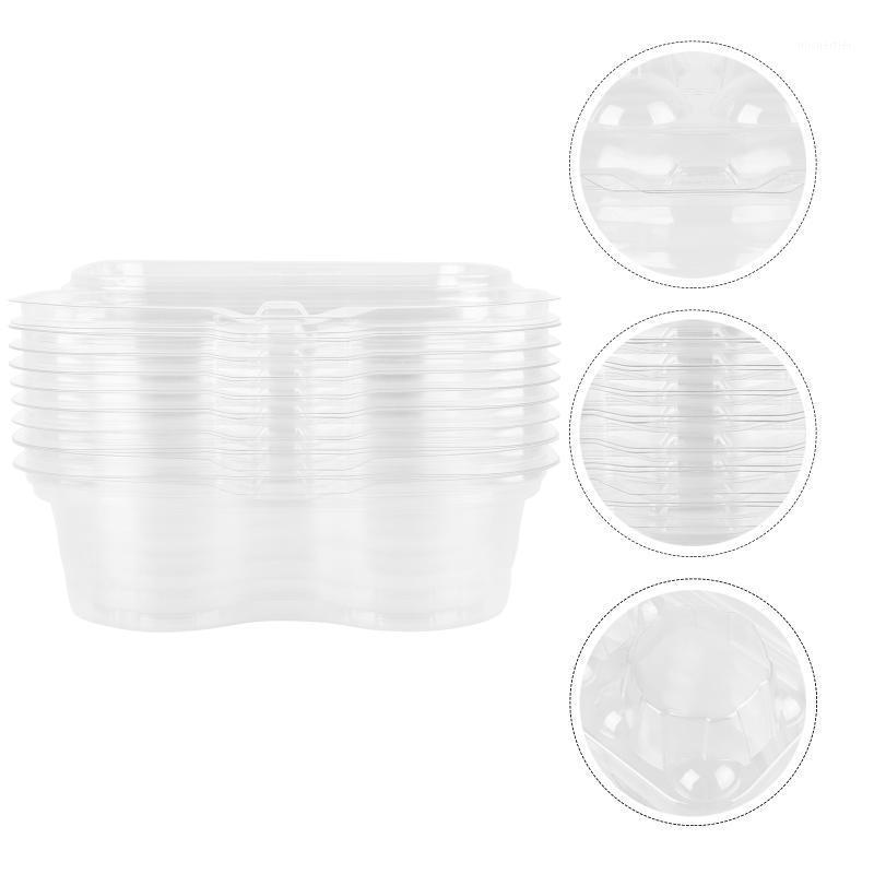 

Gift Wrap 20PCS Clear Plastic Baking Packaging Box Mousse Cake (White)