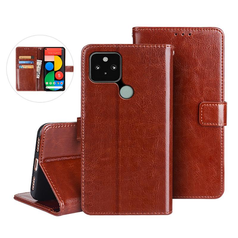 

TienJueShi Business TPU Silicone Flip Protect Leather Cover Wallet Case For Google Pixel 5A 6.2 Inch Pouch Shell Etui Cell Phone Pouches