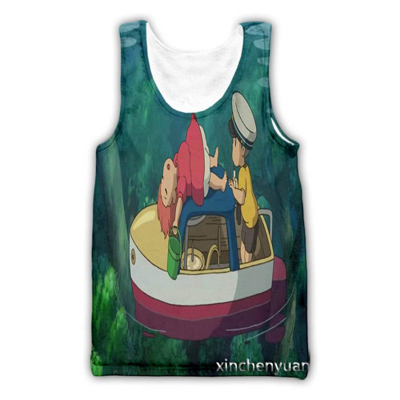 

Men' Tank Tops Xinchenyuan Cartoon Ponyo On The Cliff 3D Printed Casual Summer Undershirt Streetwear For Men/Women Fashion Vest A25, 06