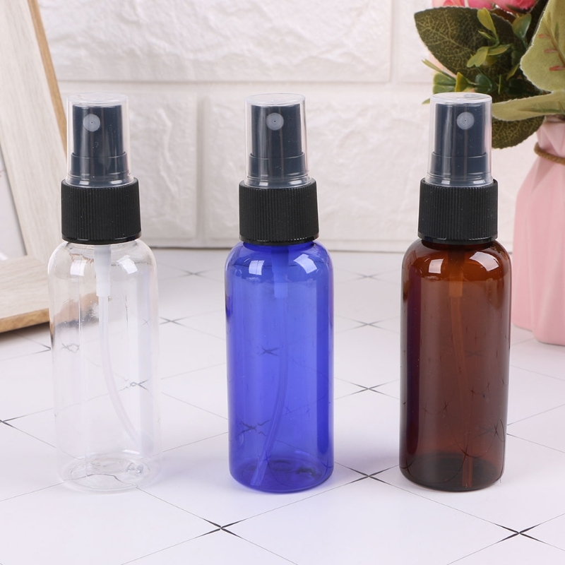 50 Ml Travel Refuellable bottle Liquid Refuellable pressure Pump Spray Plastic bottle Liquid container Perfume Powder-image-693295324